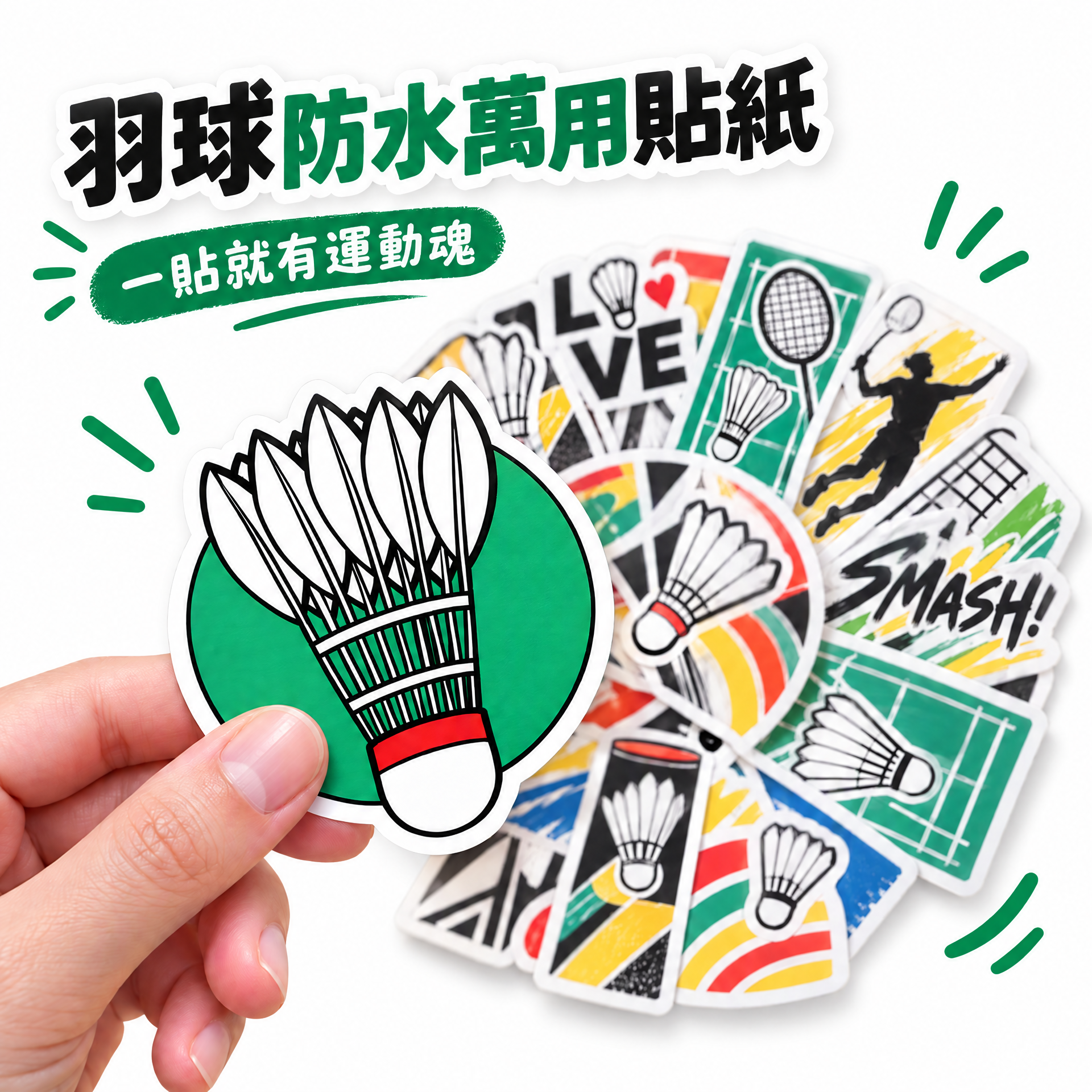 Shulvo 羽馭.羽球萬用防水貼紙