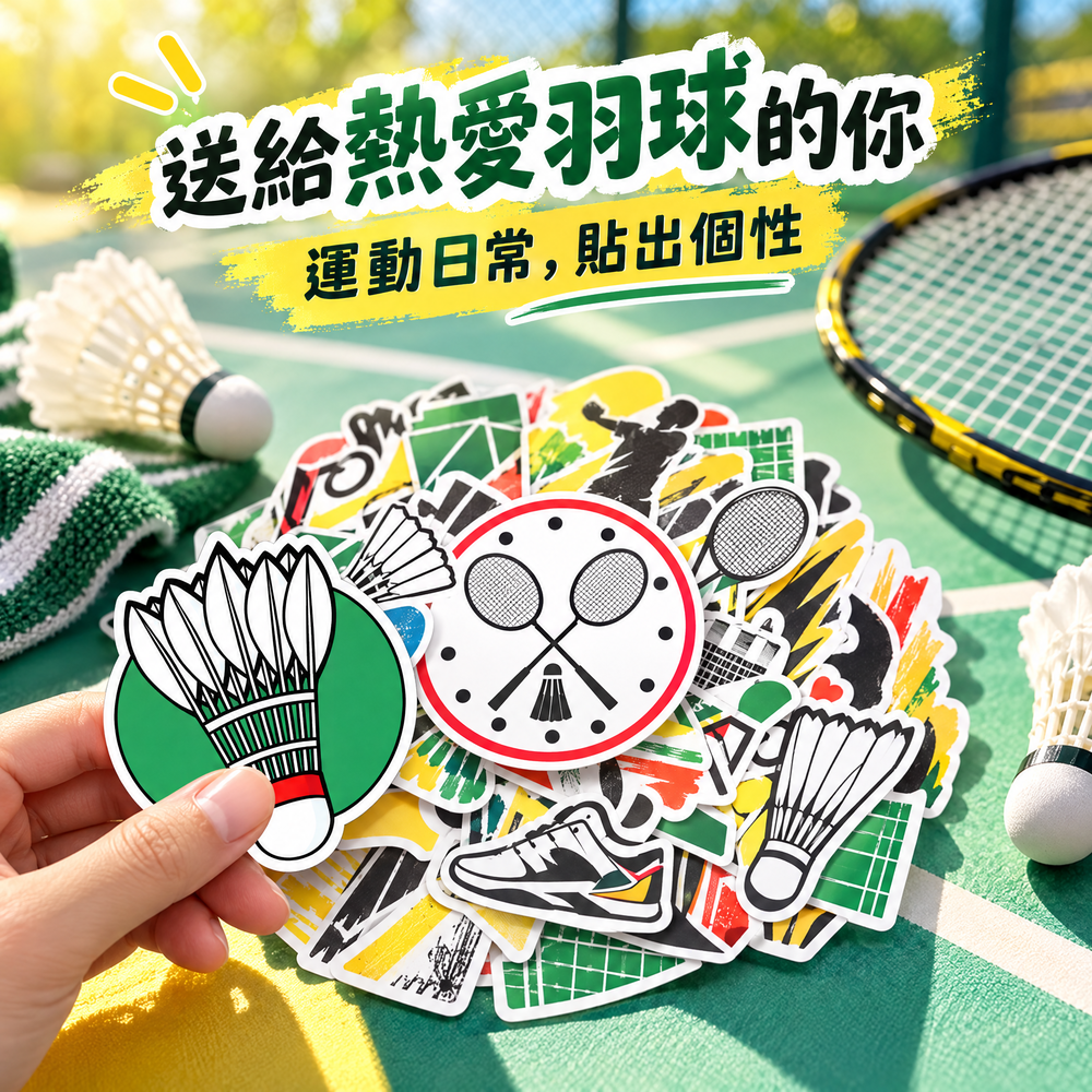 Shulvo 羽馭.羽球萬用防水貼紙:圖片 3