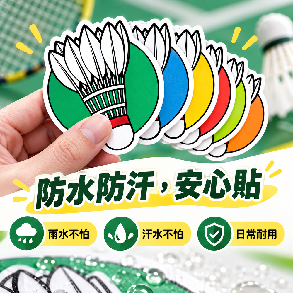 Shulvo 羽馭.羽球萬用防水貼紙:圖片 6