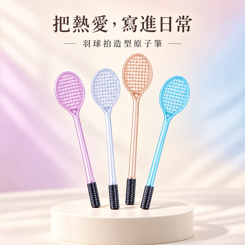 Shulvo 羽馭.羽球拍造型原子筆:圖片 2